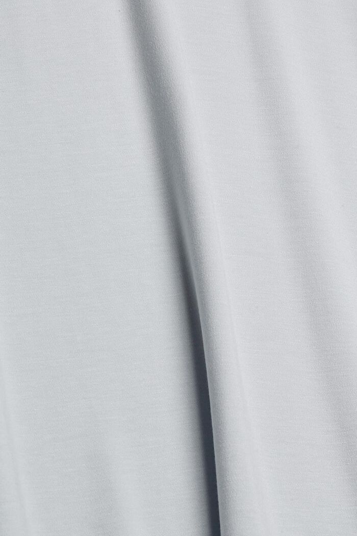 TENCEL™: Jerseyklänning med polokrage, PASTEL GREY, detail image number 1