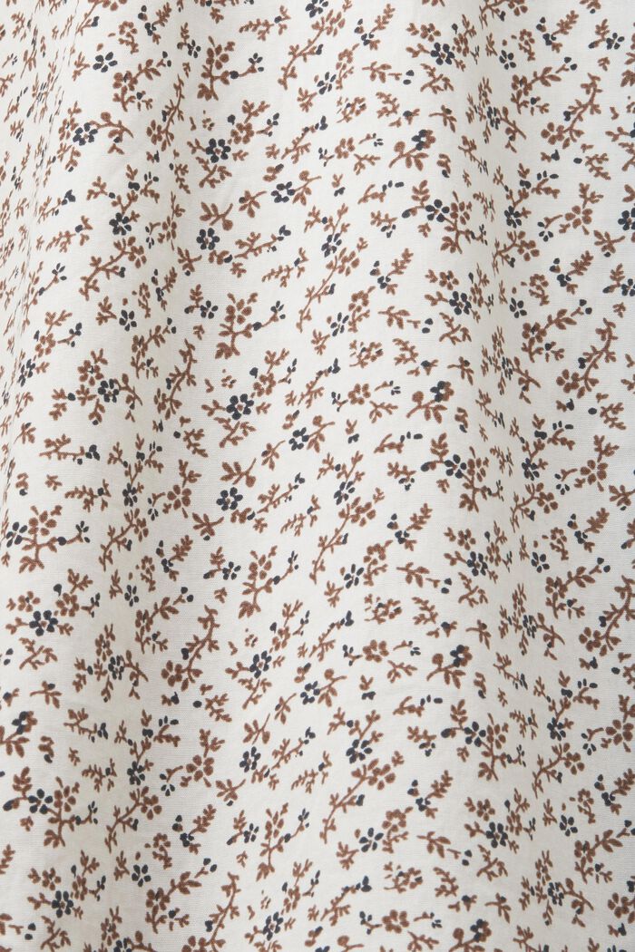 Mönstrad bomullsskjorta i slim fit, OFF WHITE, detail image number 4
