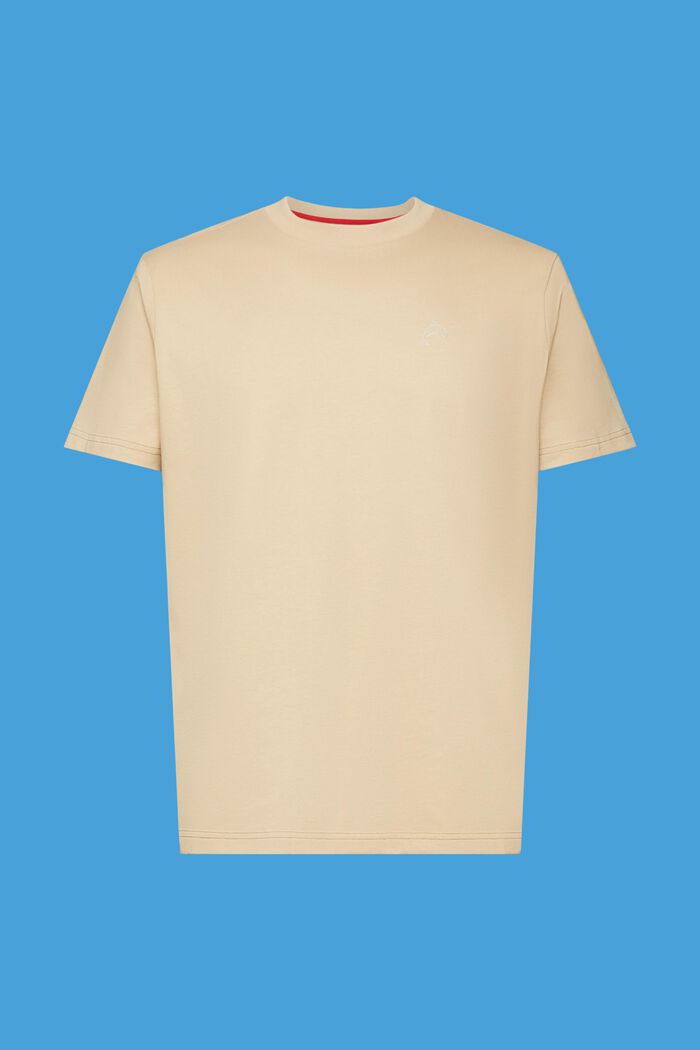 T-shirt i bomull med delfintryck, SAND, detail image number 7