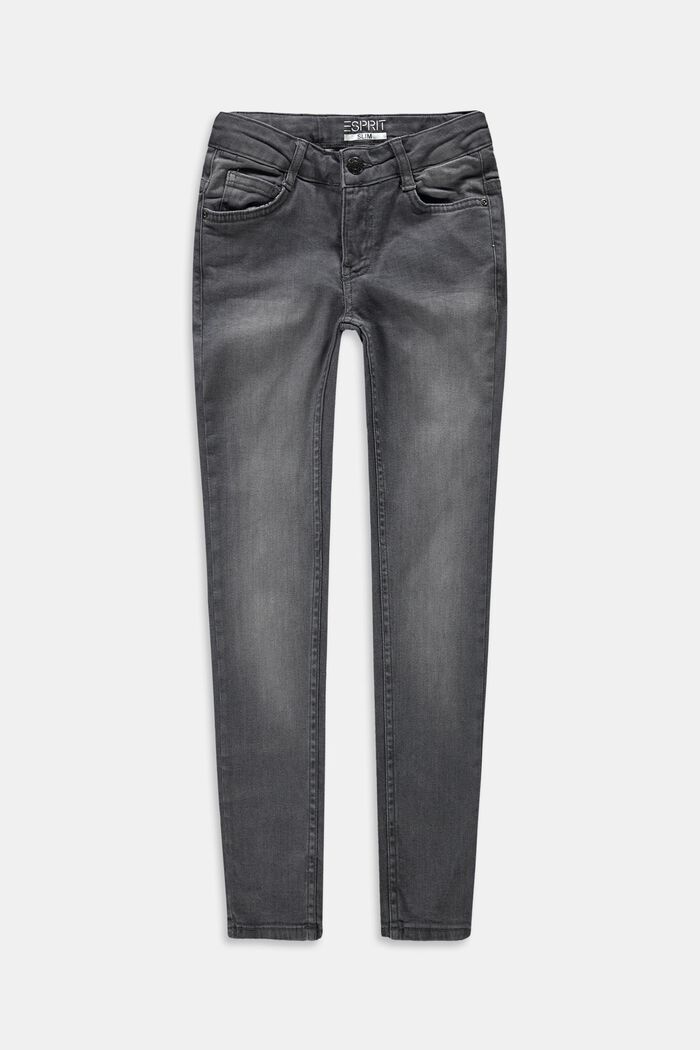 Jeans med reglerbar linning, GREY DARK WASHED, detail image number 0