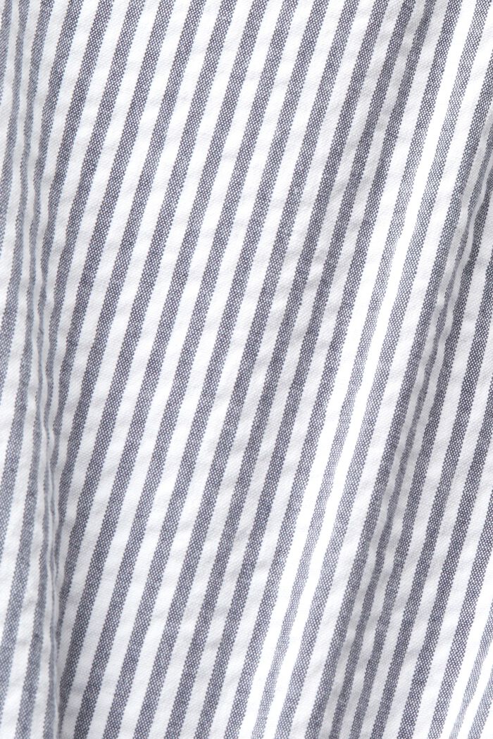 Randiga shorts med flätat raffia-skärp, NAVY, detail image number 6