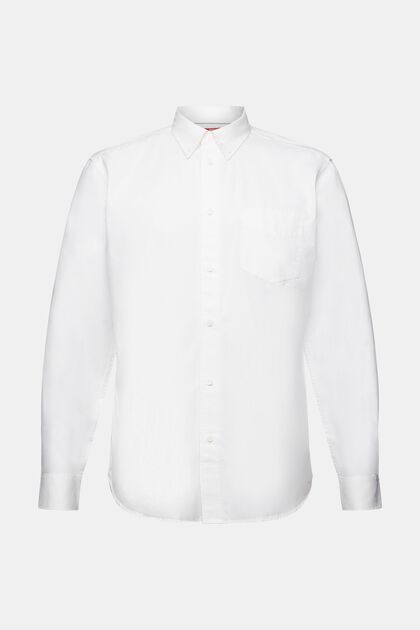 Button down-skjorta i poplin, 100% bomull