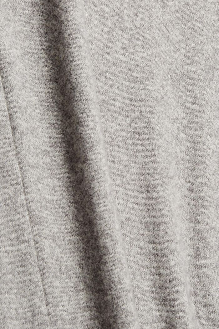 Midiklänning i borstad jersey, MEDIUM GREY, detail image number 4