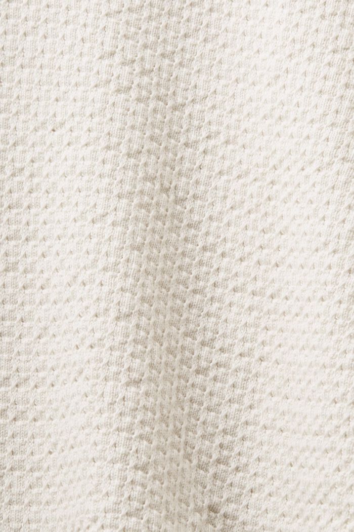 Strukturerad rundringad tröja, OFF WHITE, detail image number 5