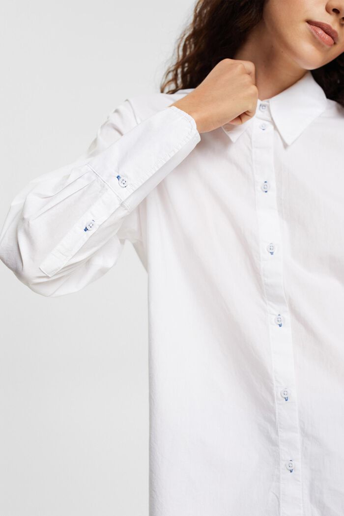 T-shirt i skjortbluslook, WHITE, detail image number 2