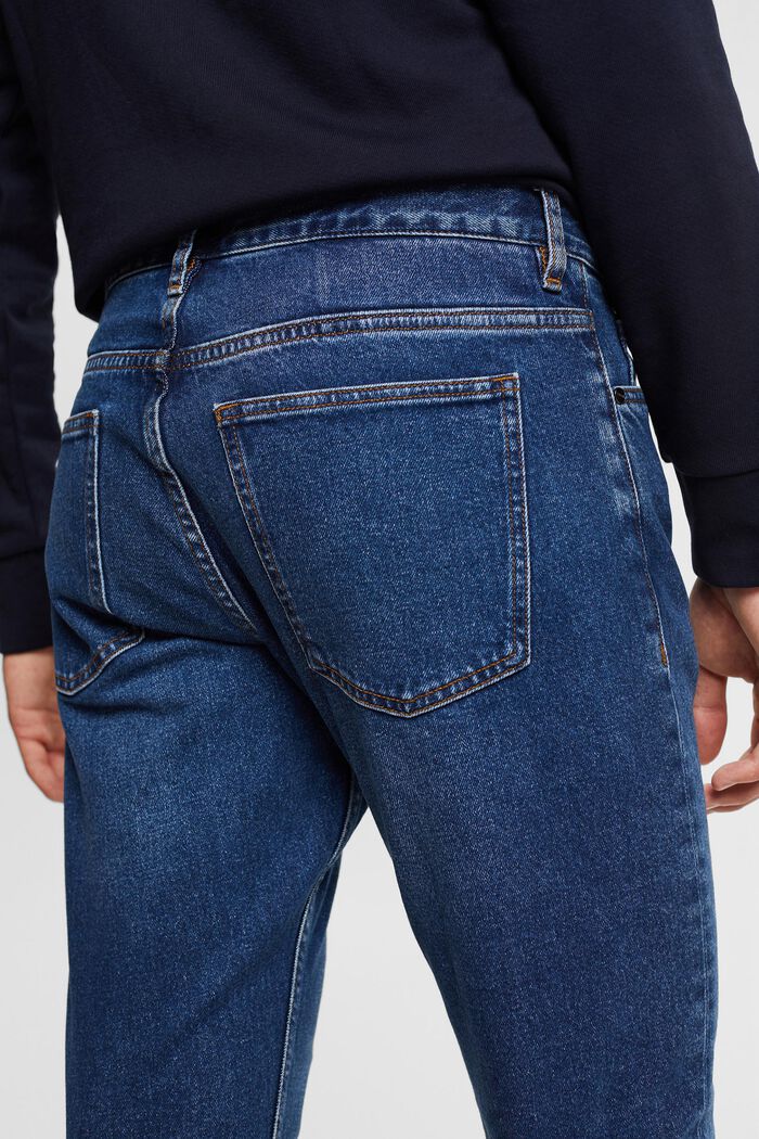 Jeans med smal passform, BLUE MEDIUM WASHED, detail image number 4