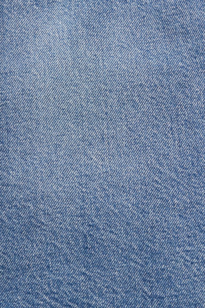 Jeanskjol med knappslå, ekologisk bomull, BLUE MEDIUM WASHED, detail image number 6