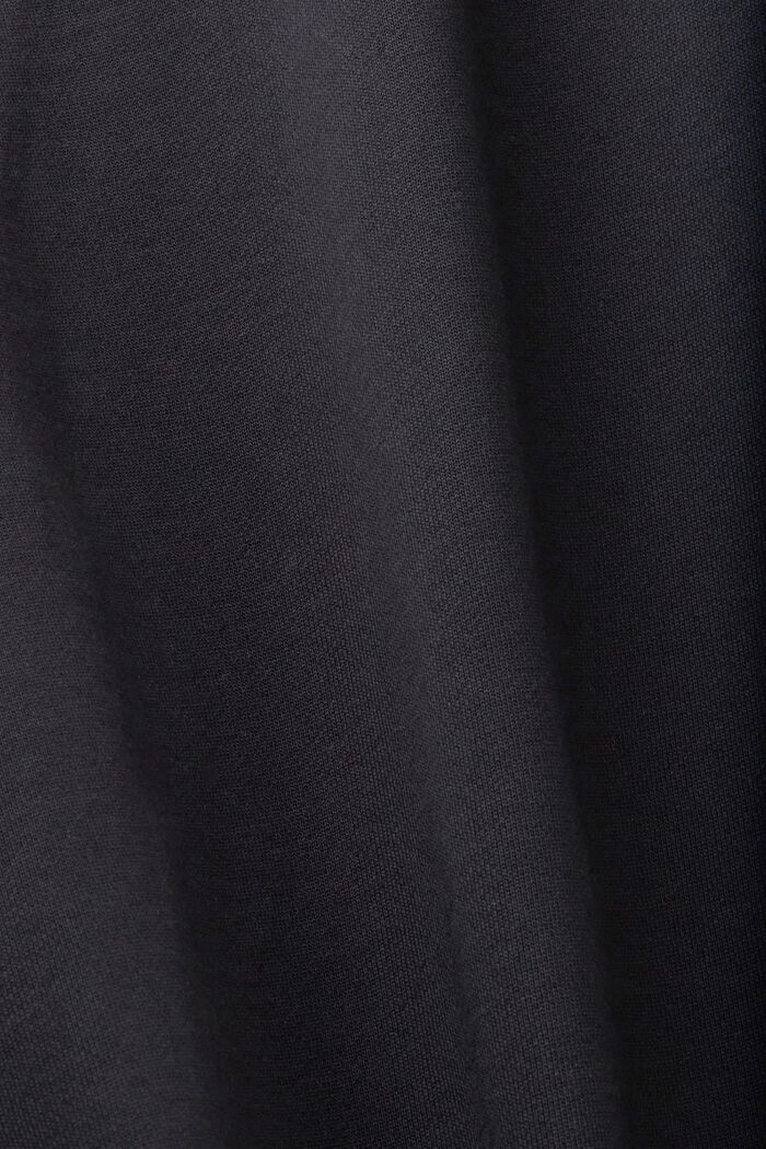 Sweatshirt i bomull med ledig passform, BLACK, detail image number 5