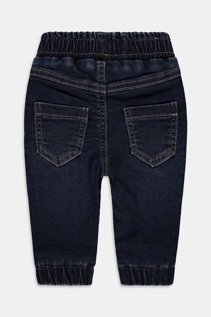 Jeans med resårlinning av bomull
