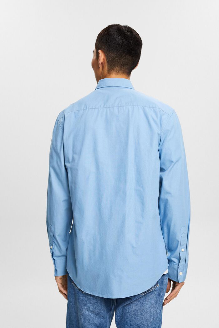 Button down-skjorta i poplin, 100% bomull, LIGHT BLUE, detail image number 3
