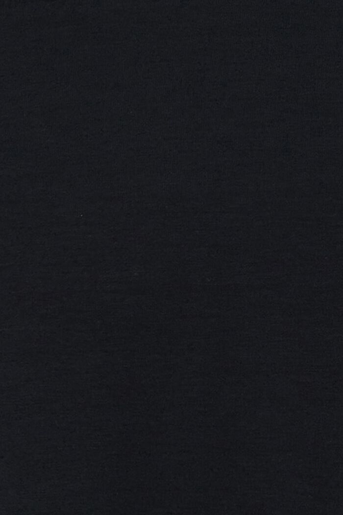 Jerseykjol med linning under magen, LENZING™ ECOVERO™, BLACK, detail image number 2