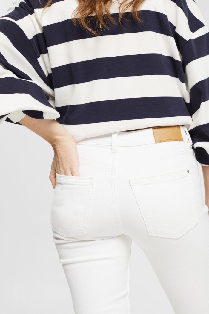 Smala jeans med stretch, WHITE, detail image number 5