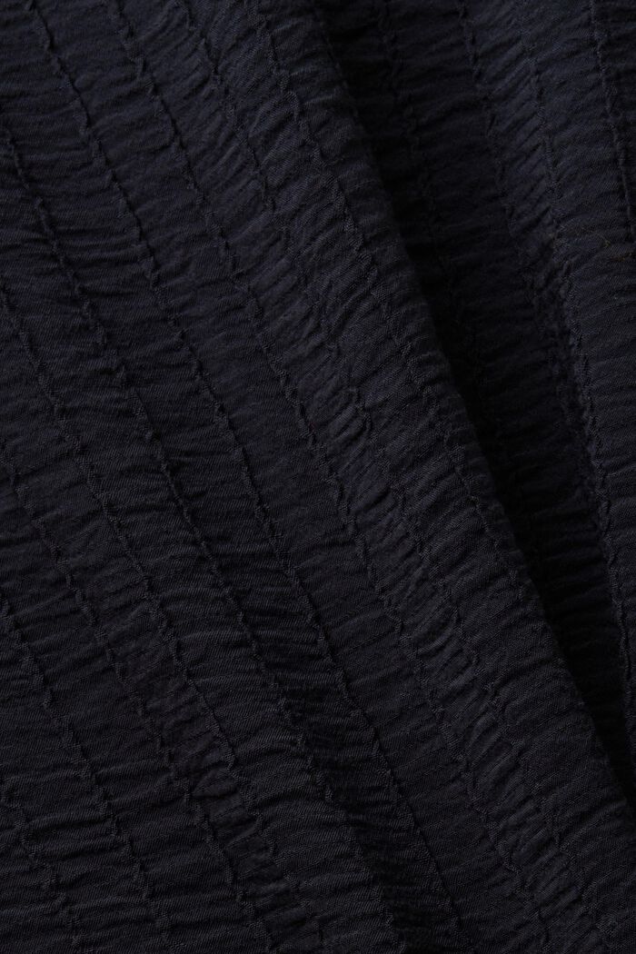 Långärmad blus med textur, BLACK, detail image number 5