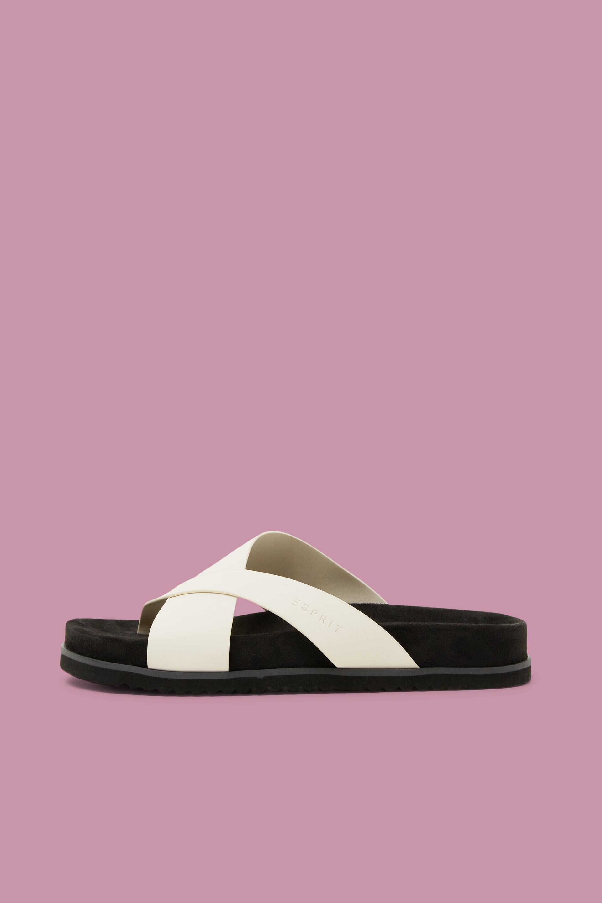 ESPRIT - Slip in-sandaler med korsad rem i e-butik