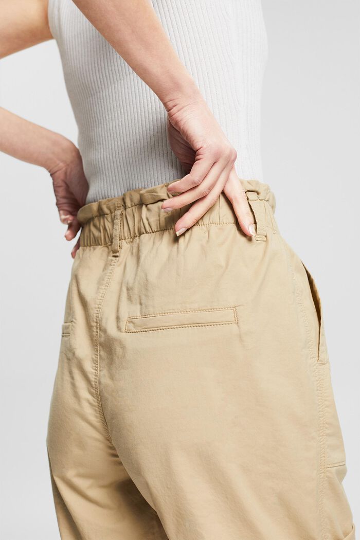 Lätta shorts med resårlinning, SAND, detail image number 7