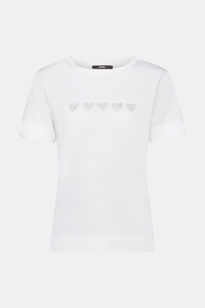 T-shirt med hjärttryck