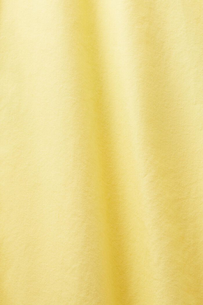 Poplinskjorta i bomull, PASTEL YELLOW, detail image number 5