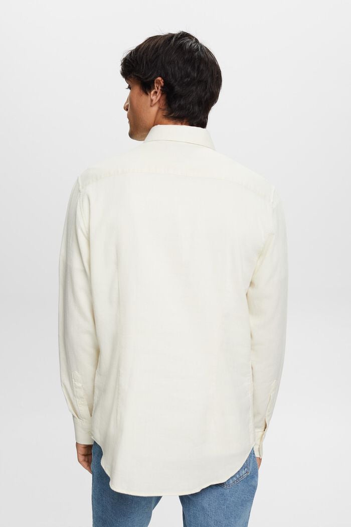 Strukturerade skjorta med smal passform, 100% bomull, ICE, detail image number 4