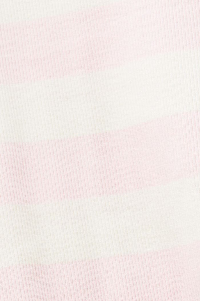 Randigt linne med logo, PASTEL PINK, detail image number 6