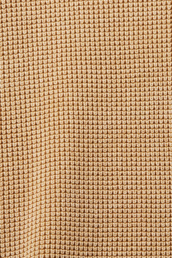 Rundringad baströja, 100% bomull, BEIGE, detail image number 4
