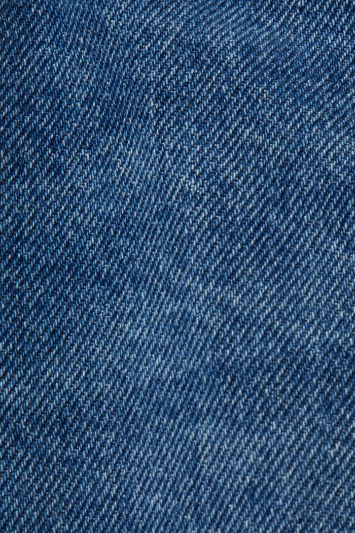 Broderad kort jeanskjol, BLUE LIGHT WASHED, detail image number 6