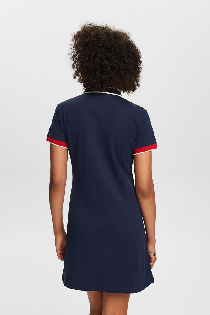 T-shirt-miniklänning med tenniskrage, NAVY, detail image number 2