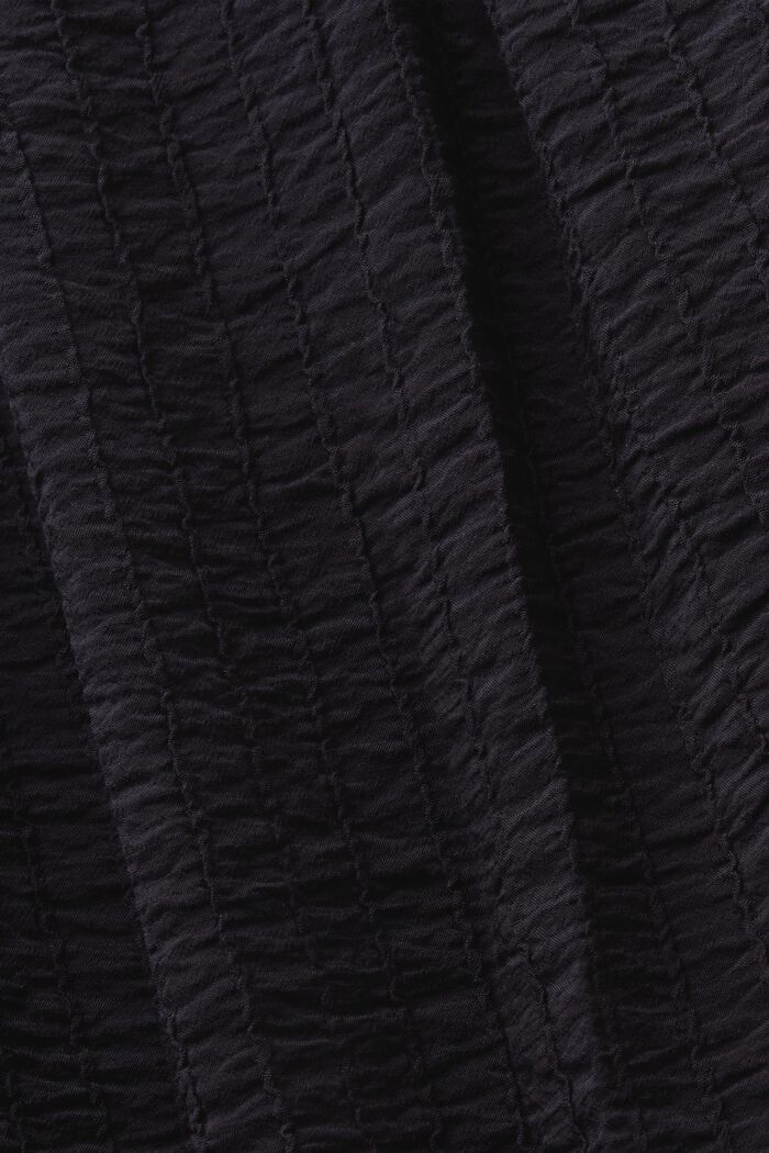 Miniklänning med textur och volang, BLACK, detail image number 5