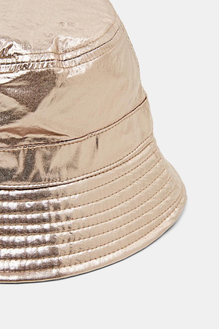 Metallic buckett-hatt, GOLD, detail image number 1