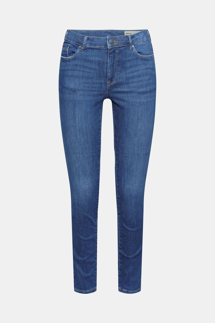 Jeans i bomullsstretch, BLUE DARK WASHED, detail image number 2