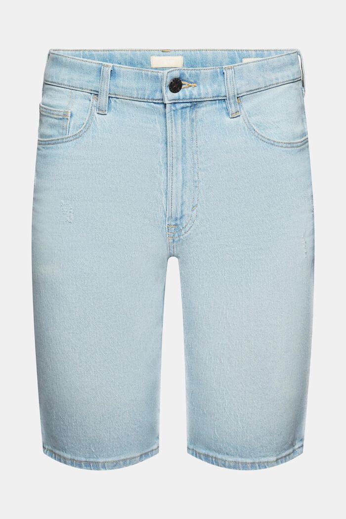 Jeans-bermudashorts, BLUE BLEACHED, detail image number 6