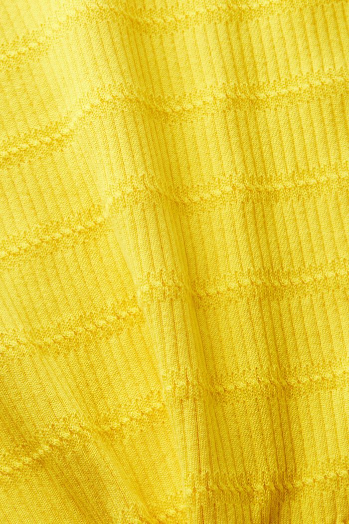 V-ringad ärmlös tröja, YELLOW, detail image number 4