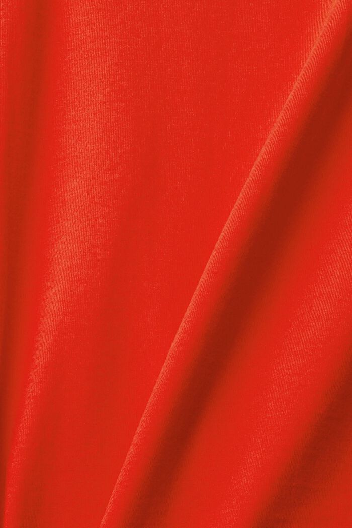 Långärmad topp med ståkrage, RED, detail image number 1