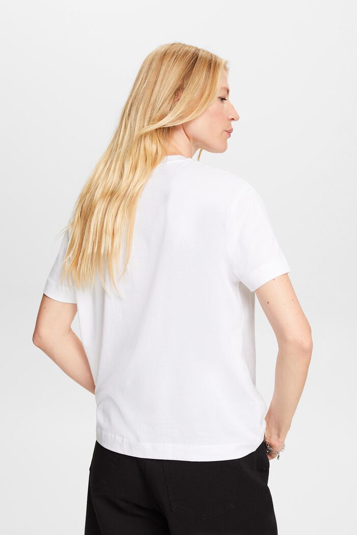 T-shirt i ekologisk bomull, WHITE, detail image number 3