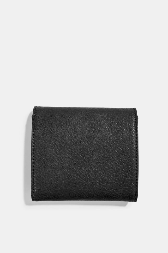 Liten plånbok i skinnlook, BLACK, detail image number 1