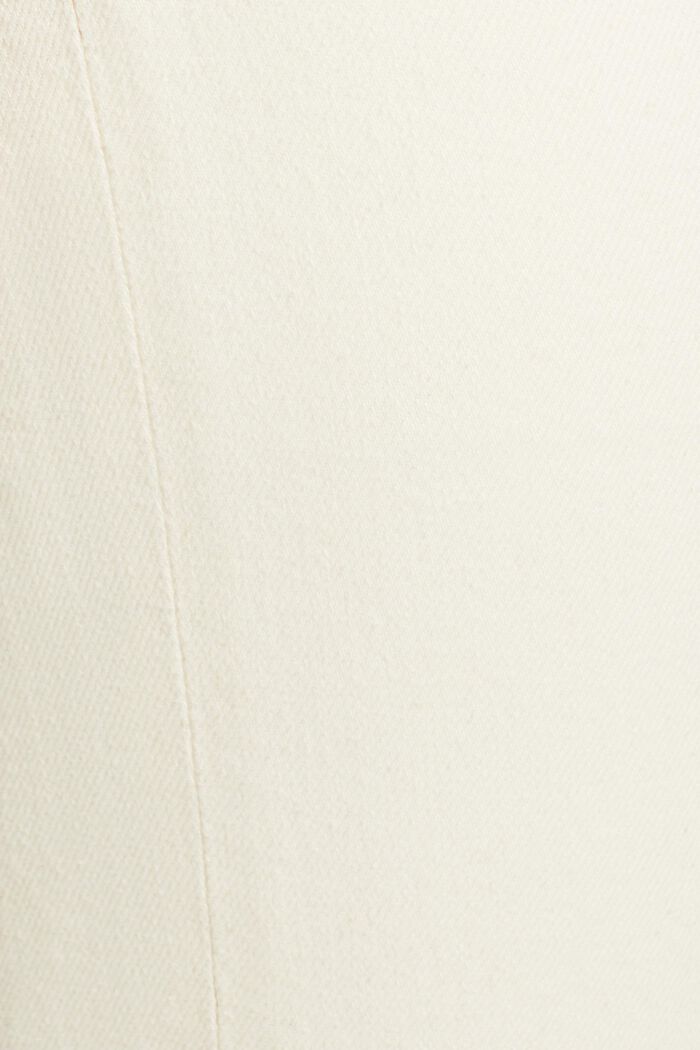 Raka jeans med medelhög midja, OFF WHITE, detail image number 5