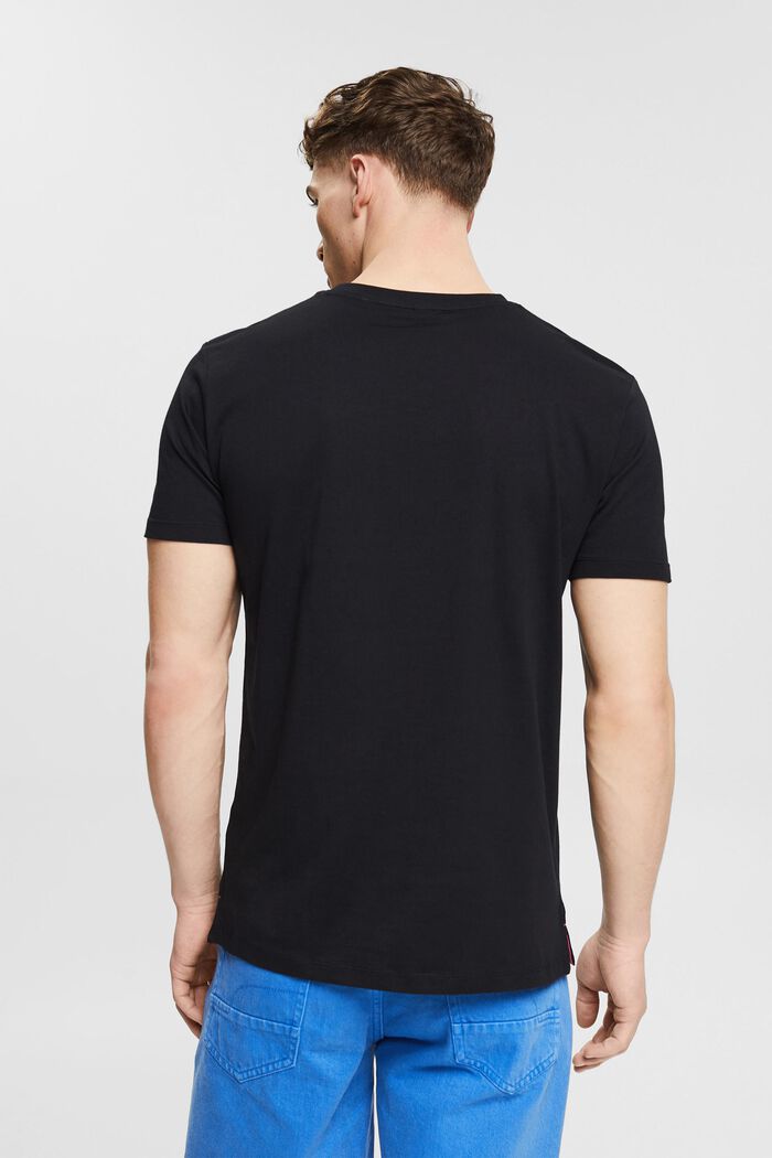 T-shirt i jersey med tryck, BLACK, detail image number 3