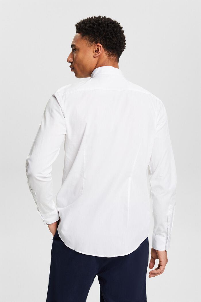 Skjorta med ståkrage, WHITE, detail image number 2