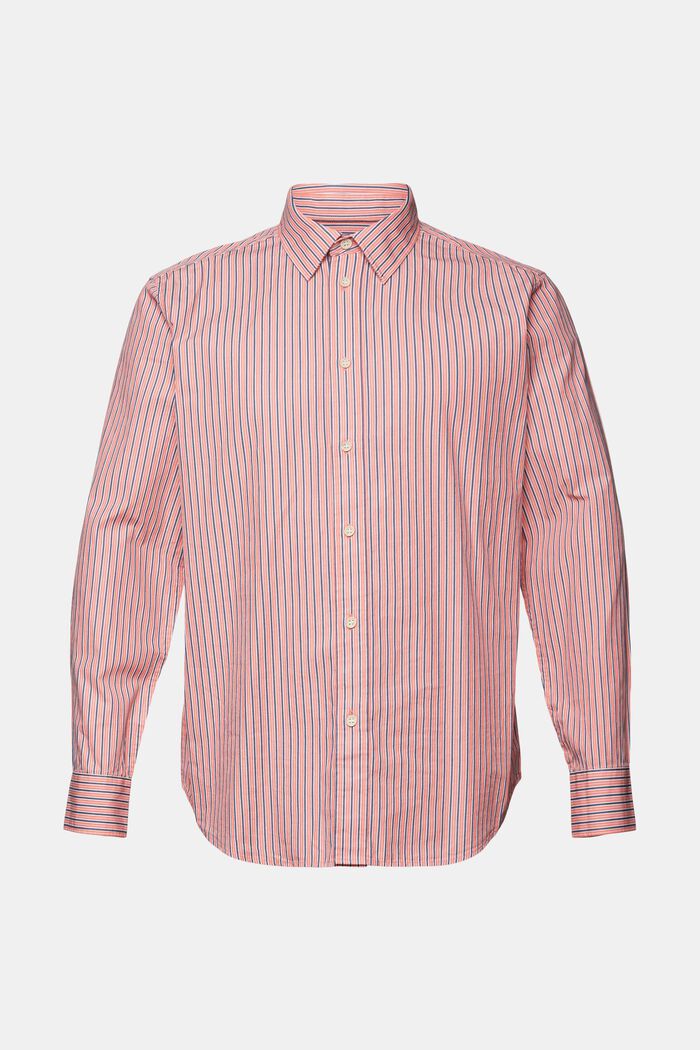 Skjorta med ränder, 100% bomull, CORAL RED, detail image number 6