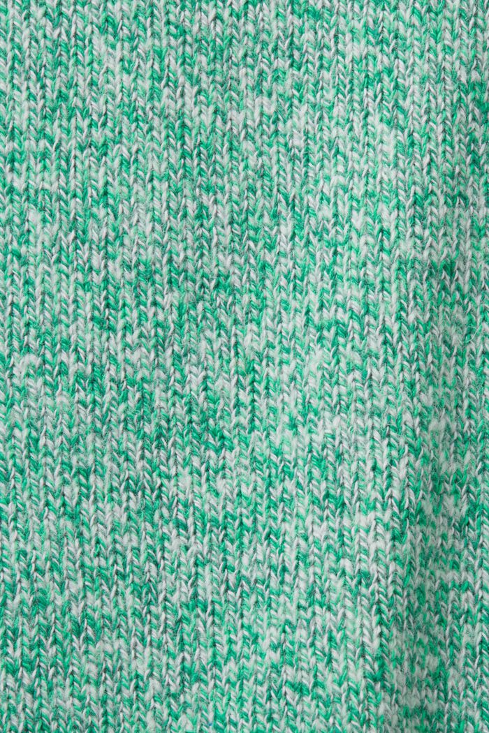 Rundringad tröja, ullmix, GREEN, detail image number 5