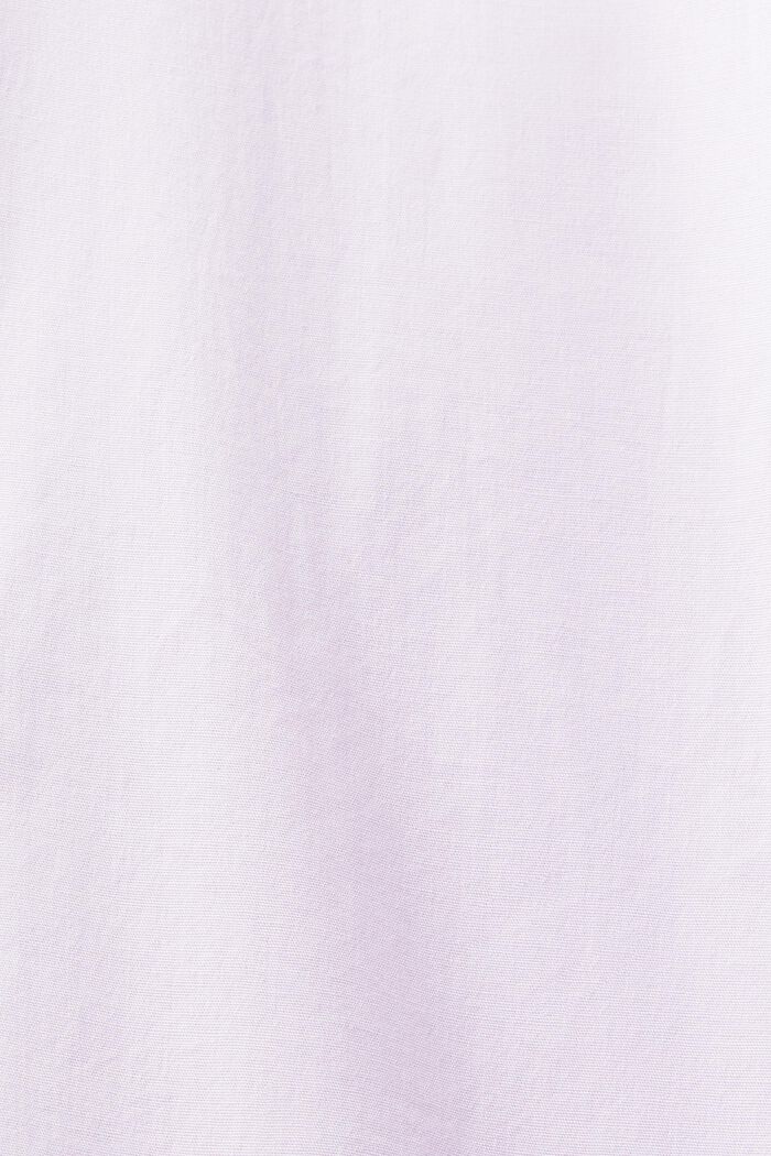 Oversize-skjorta i bomullspoplin, LAVENDER, detail image number 5