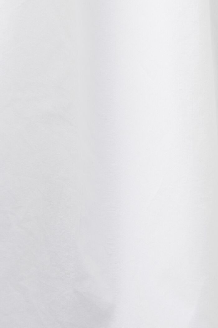 Skjortblus med ledig passform, 100% bomull, WHITE, detail image number 5
