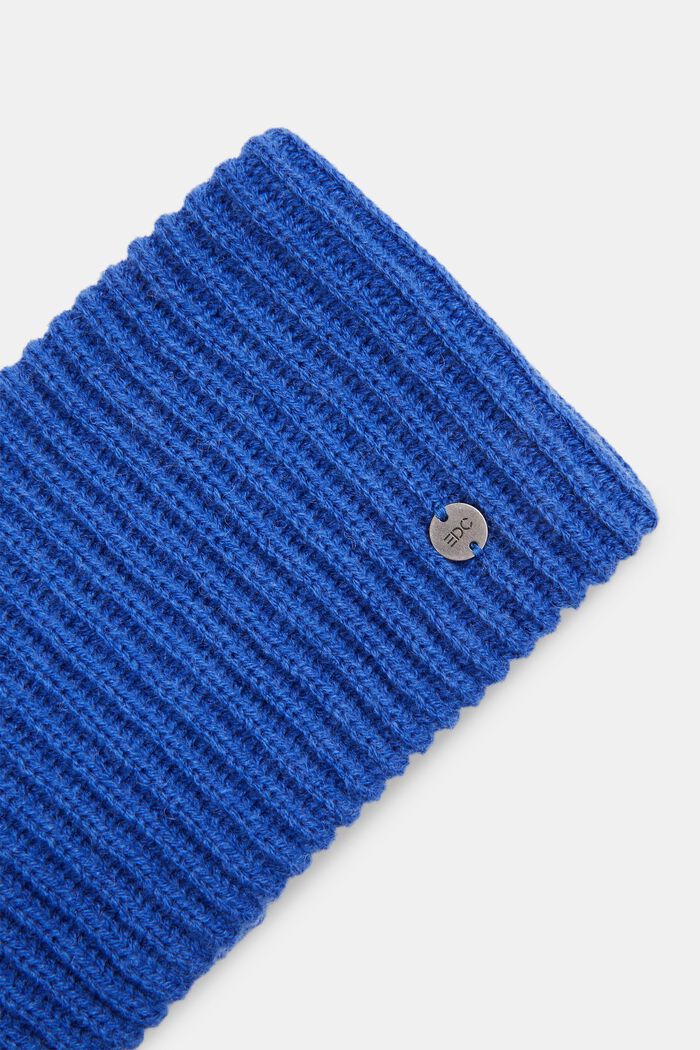 Stickat pannband, BRIGHT BLUE, detail image number 1