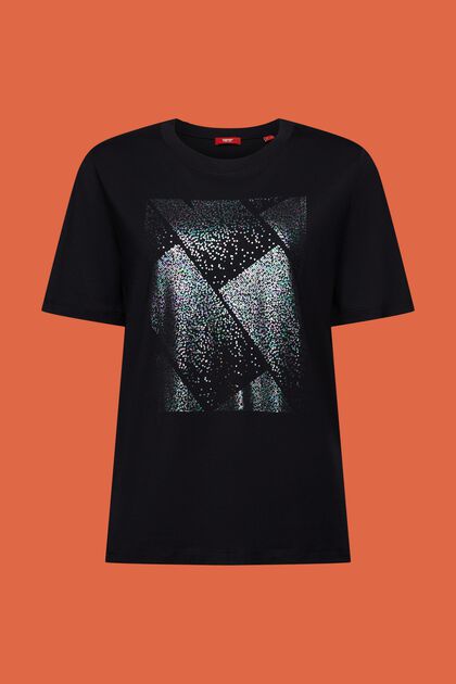 T-shirt med holografiskt tryck