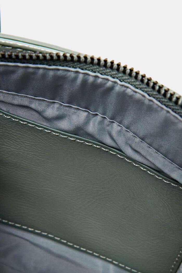 Handväska med avtagbar axelrem, DUSTY GREEN, detail image number 3
