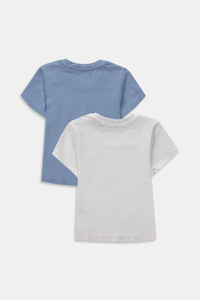T-shirt med logotryck i 2-pack, BRIGHT BLUE, detail image number 1