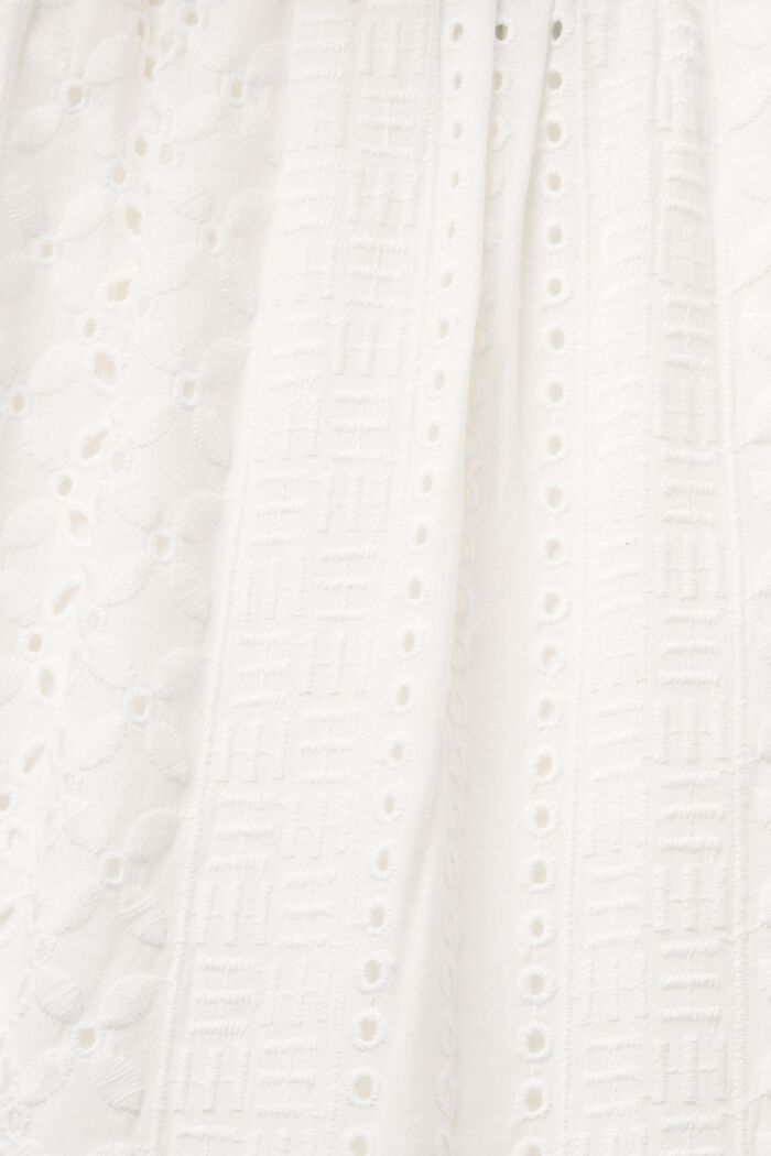 Broderad kjol, LENZING™ ECOVERO™, WHITE, detail image number 6