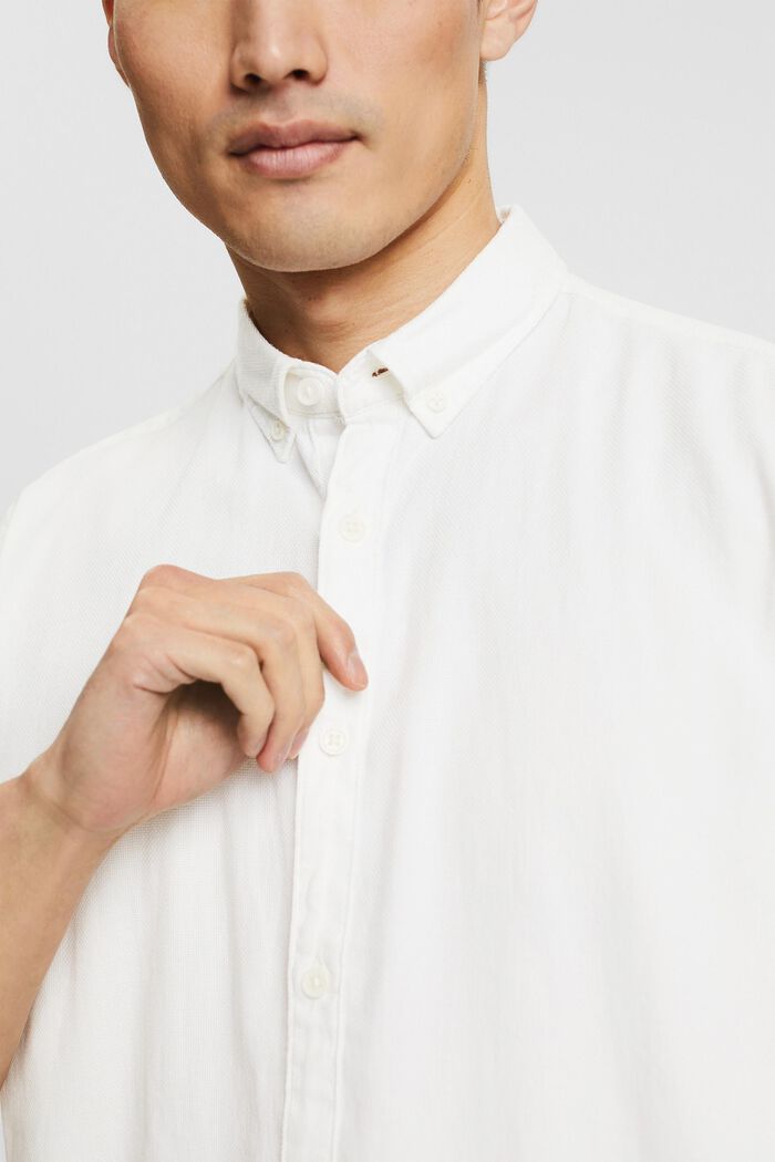 Skjorta med button down-krage, OFF WHITE, detail image number 2