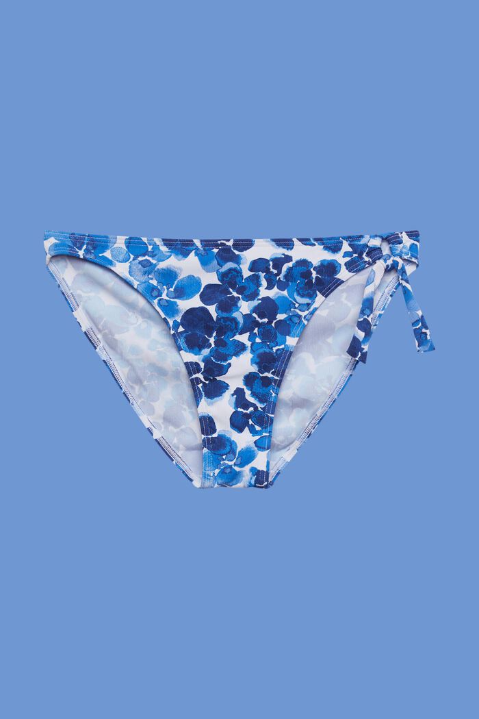 Återvunnet: mönstrad bikiniunderdel, BLUE, detail image number 3