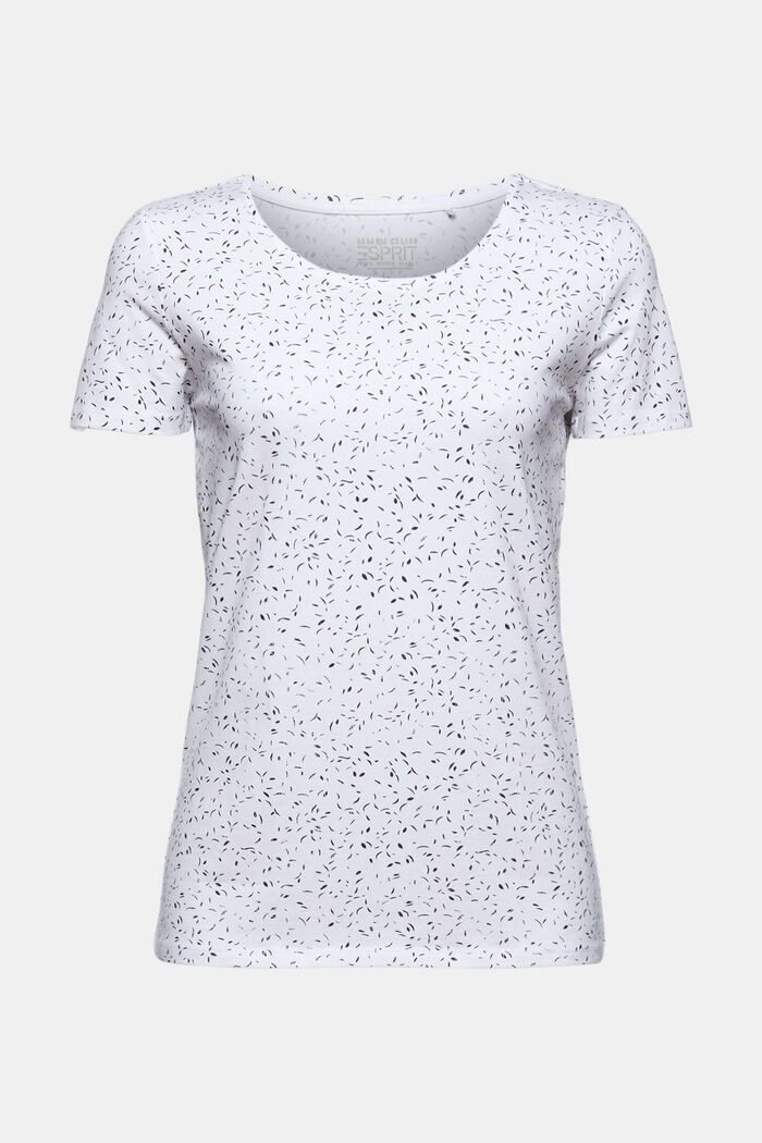 T-shirt med tryck, ekologisk bomull, WHITE, detail image number 0