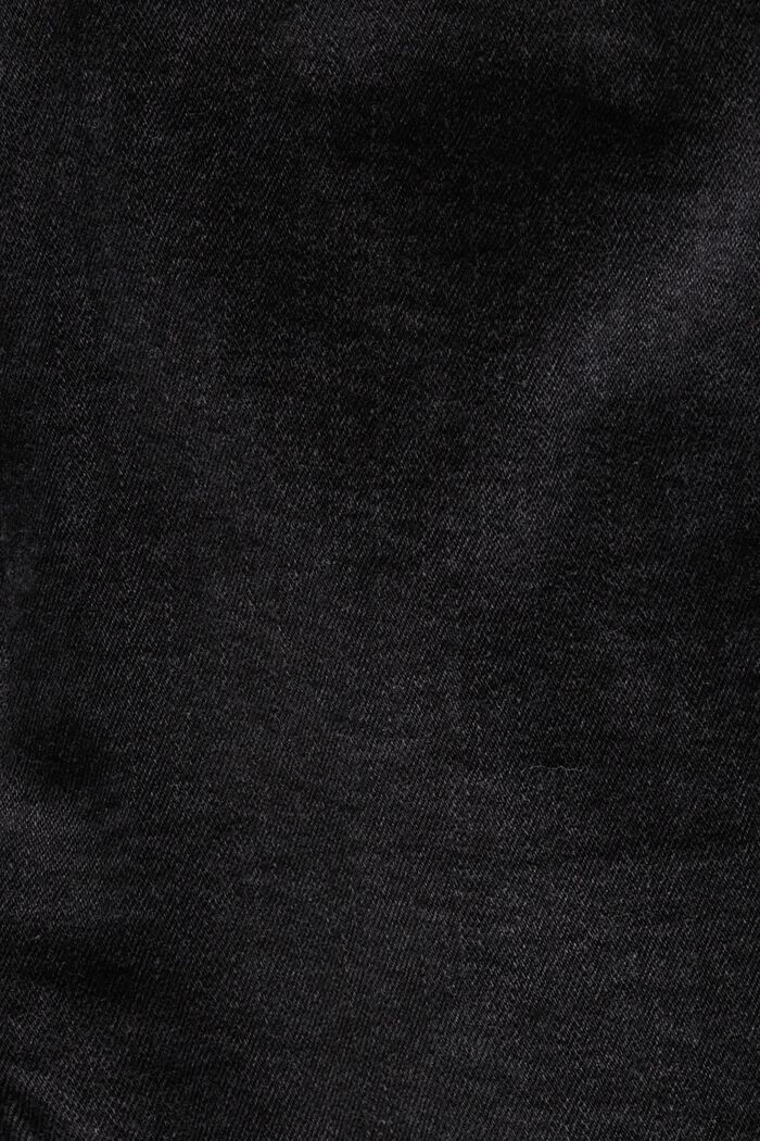 Klassiska retro-jeansshorts, BLACK DARK WASHED, detail image number 5